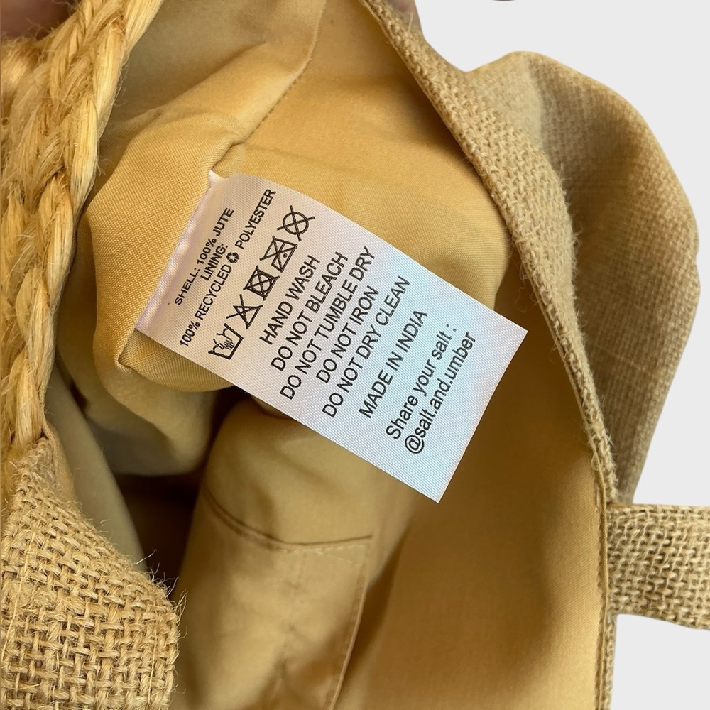Salt + Umber Isla Jute Seashell Tote Bag Boho Coastal Chic NWT - Picture 8 of 17
